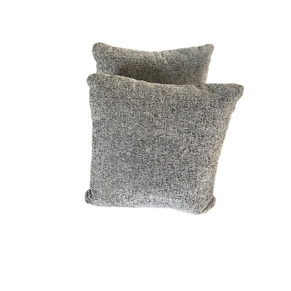 Set of 2 Modern Geometric 16" Throw Pillows Neutral‎ Textured Fabric Home Decor - Picture 5 of 7